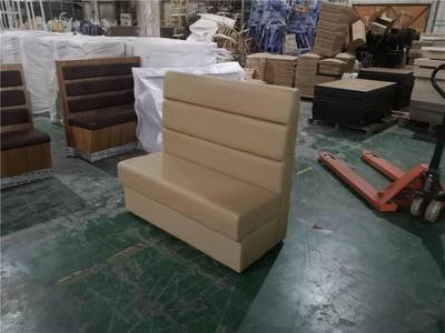 廣州軟體家具加工廠 定制甜品店長條軟包座椅的專業選擇
